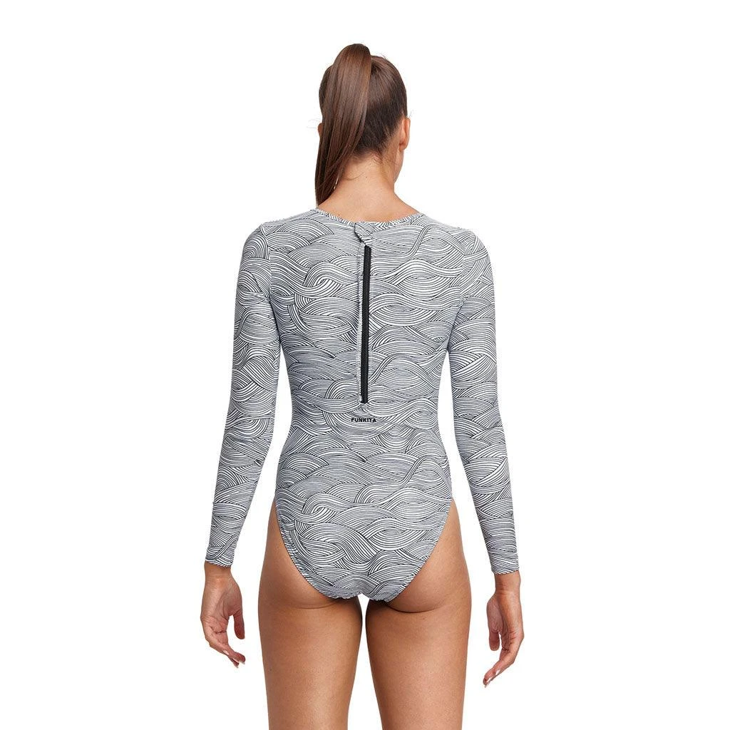 Funkita Ladies Ice Current Long Shot One Piece - Image 5