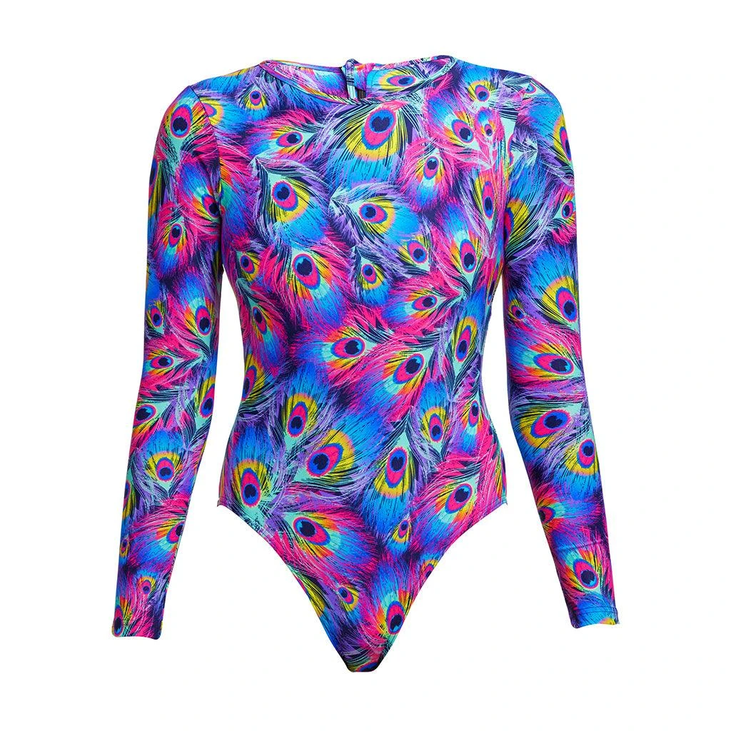 Funkita Ladies Peacock Paradise Long Shot One Piece - Image 5