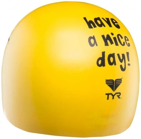 TYR Have A Nice Day Silicone Swim Cap - Image 3
