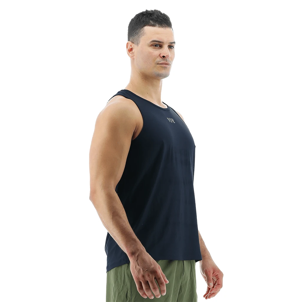 TYR GYM Men's Black Airtec Tank - Image 2