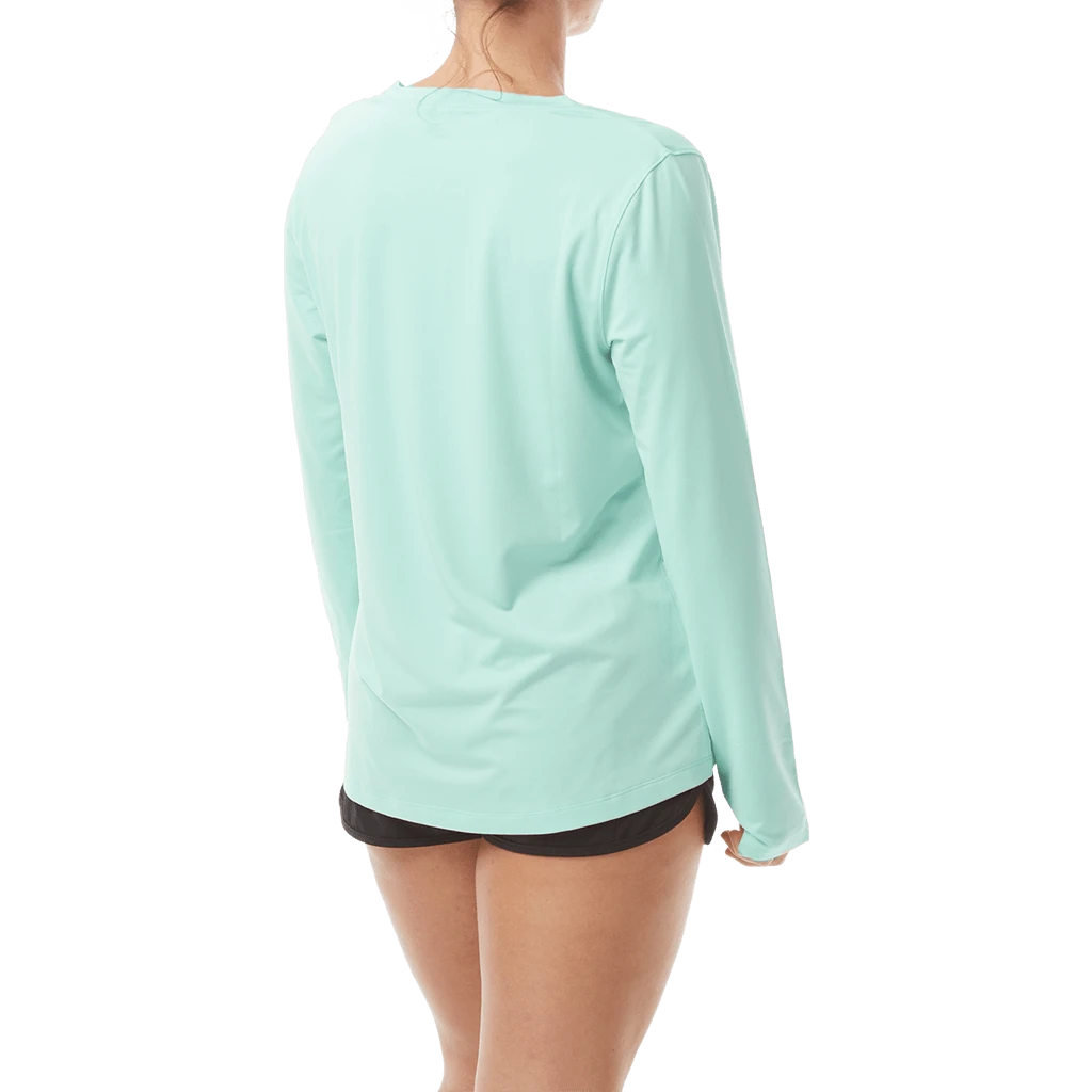 TYR Womens SunDefense Mint Long Sleeve Shirt - Image 2