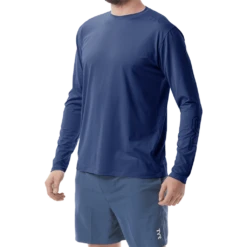 TYR Mens SunDefense Navy Long Sleeve Shirt