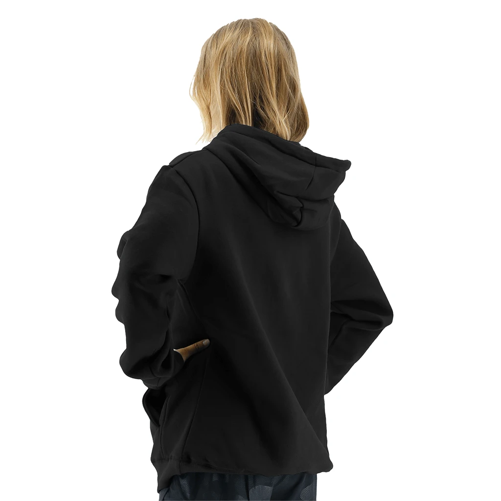 TYR Womens Outline Logo Hoodie Black/Silver - Image 4