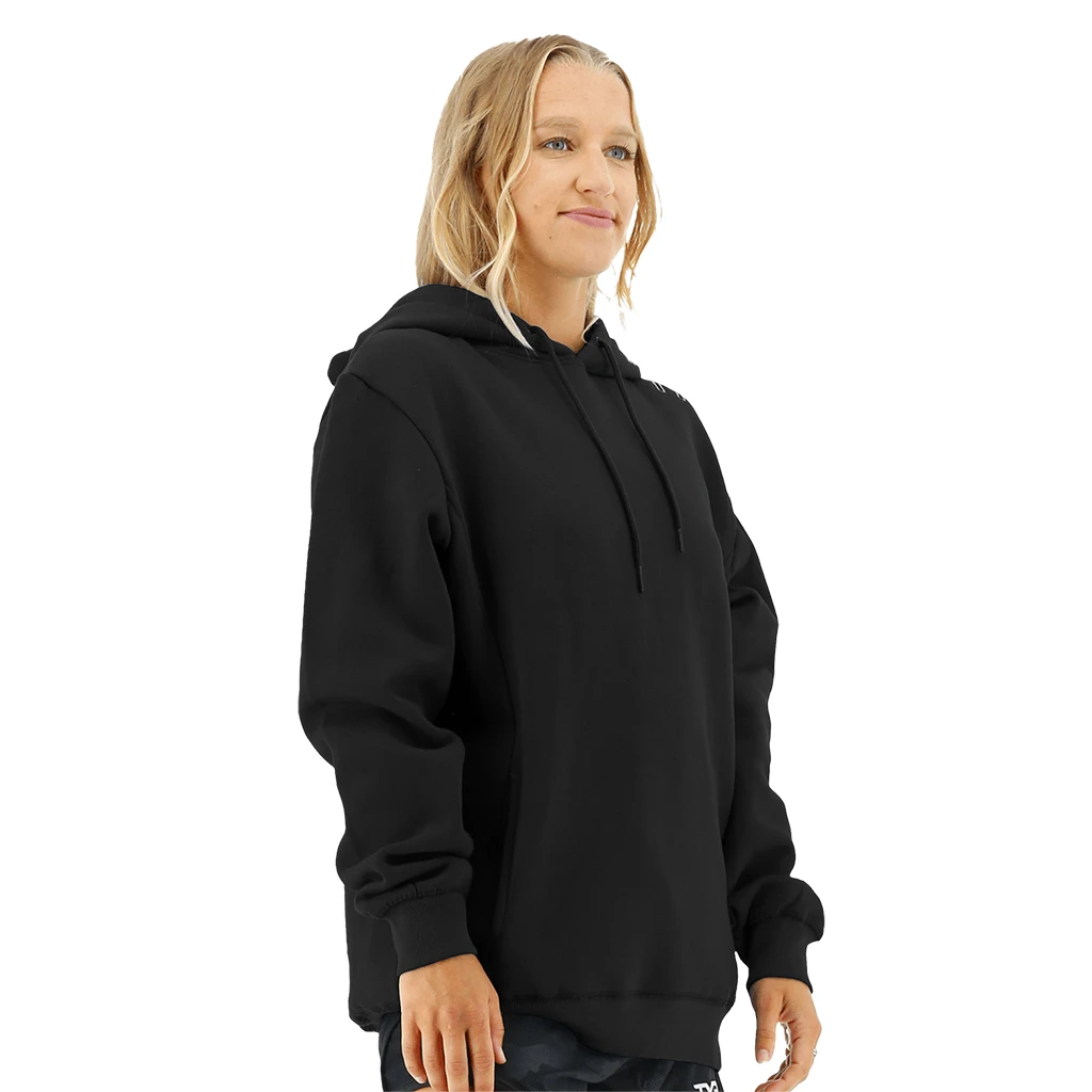 TYR Womens Outline Logo Hoodie Black/Silver - Image 2