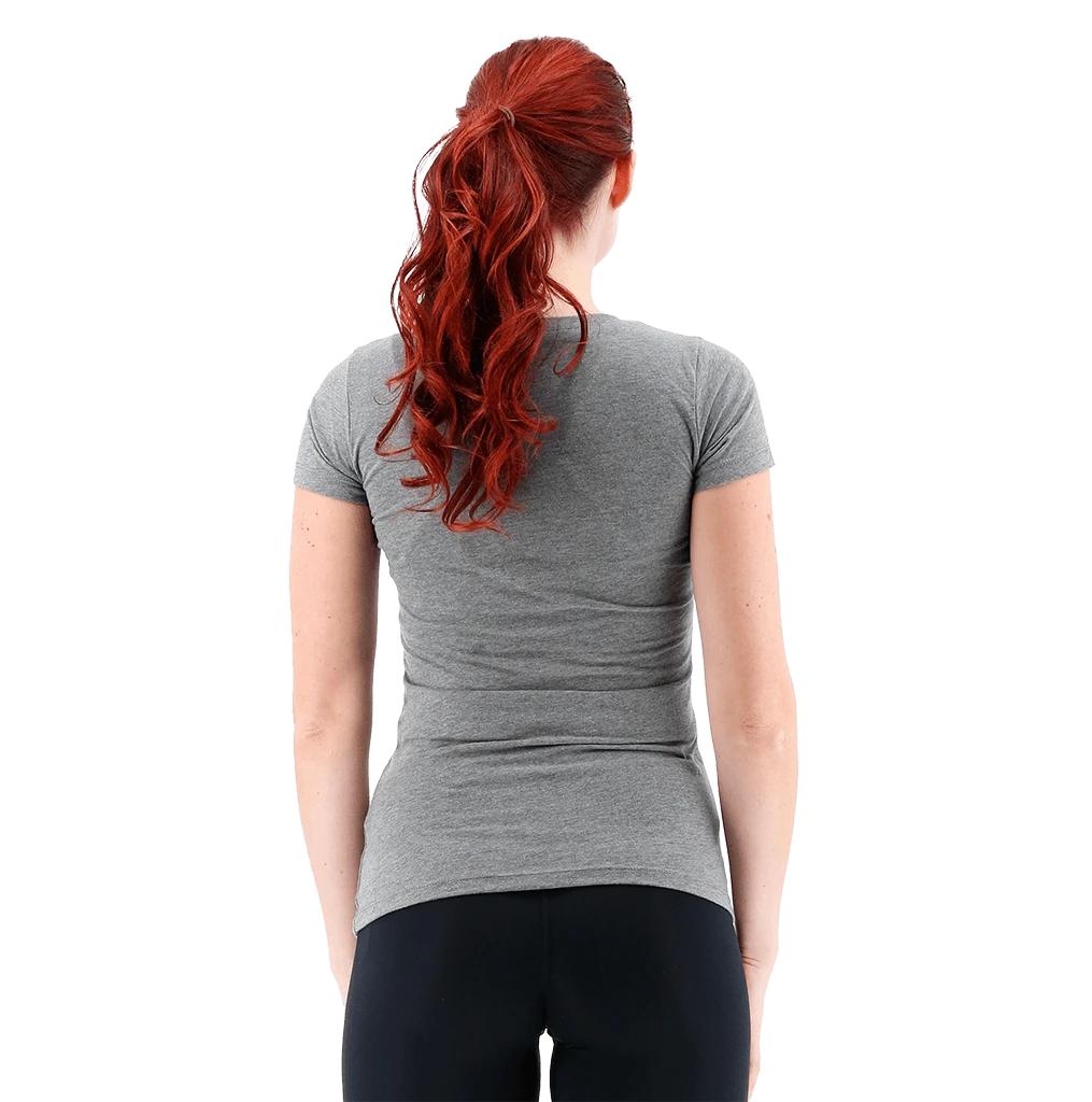 TYR Womens Grey/Mint Big Outline T-Shirt - Image 2