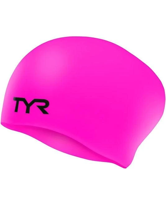 TYR Junior Long Hair Wrinkle Free Swim Cap - Image 3