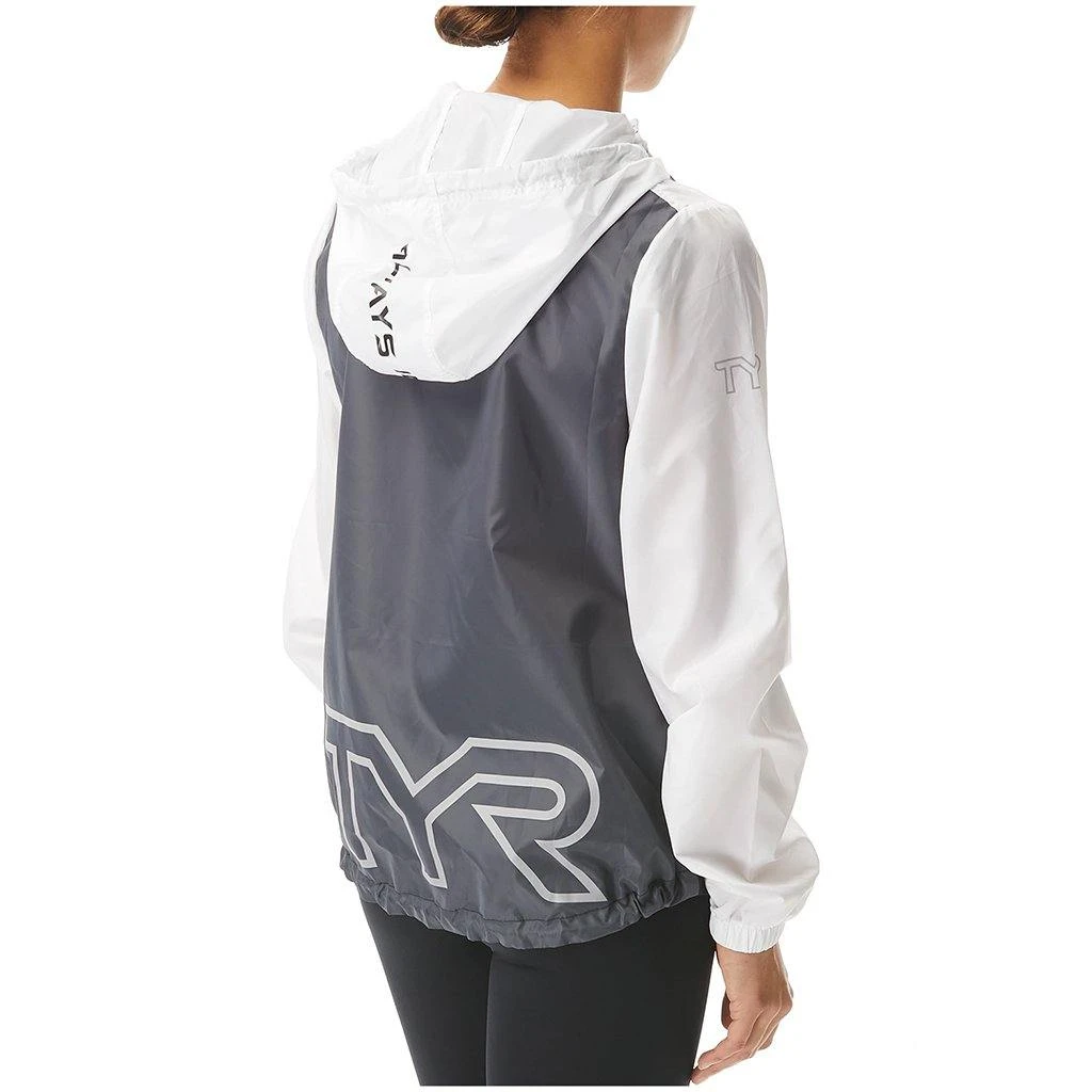TYR Womens White Elite Team Windbreaker - Image 2